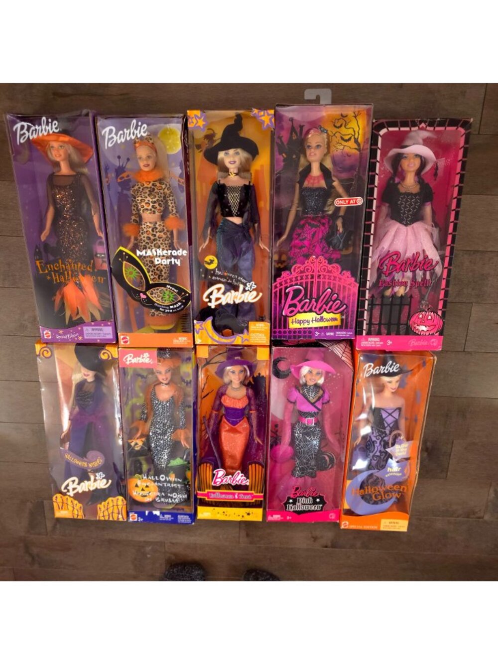 New Barbie Halloween Doll Lot Enchanted Glow Fashion Spell Pink Witch NRFB - Picture 2 of 16